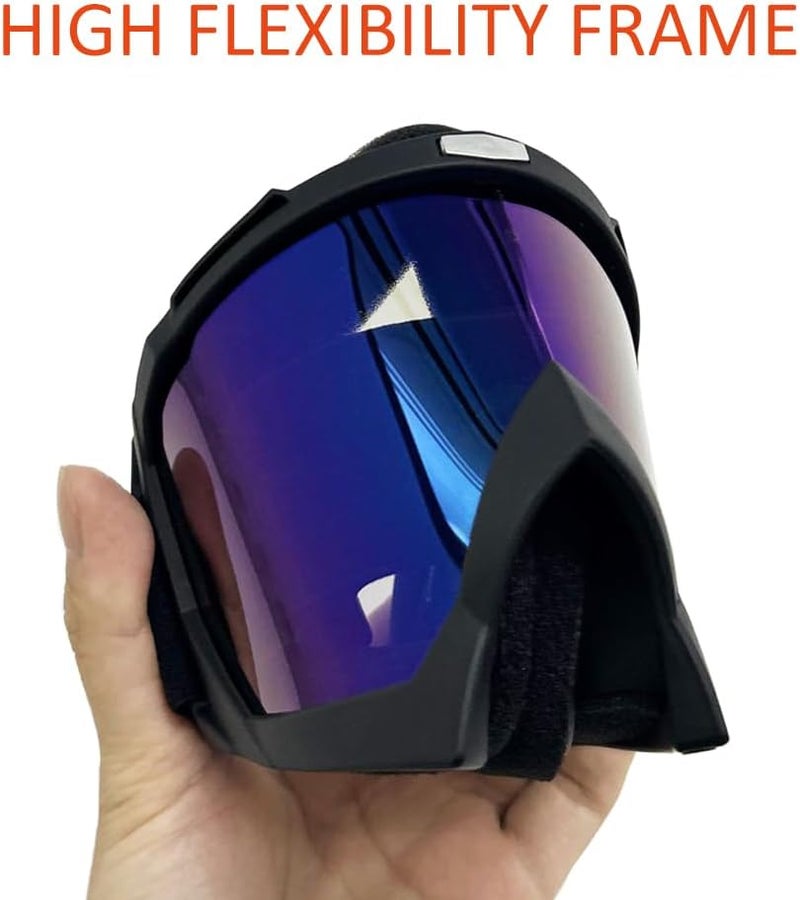 XYOP Dirt Bike Goggles ATV Motorcycle Goggles 2-Pack Motocross Goggles for Adult Men Women Youth Kids Helmet Goggles UTV Bike Goggles Off-road Goggles UV400 Anti-Fog Windproof Dustproof Color Lens - Image 4